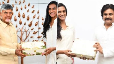 PV Sindhu Wedding: Indian Badminton Champion Invites Andhra Pradesh CM N Chandrababu Naidu and Dy CM Pawan Kalyan to Her Wedding (See Pics)