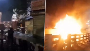 Parbhani Horror: Husband Sets Wife on Fire Following Birth of 3rd Daughter, Victim Succumbs to Injuries (Watch Video)