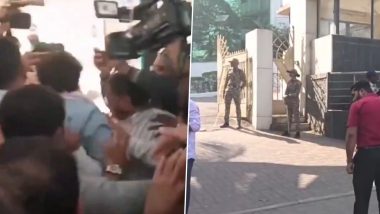 Beed Sarpanch Santosh Deshmukh Murder Case: Maharashtra Minister Dhananjay Munde’s Close Aide Walmik Karad Surrenders at CID Office in Pune (Watch Video)