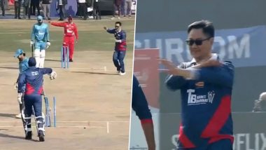 Lok Sabha Speaker XI Beats Rajya Sabha Chairman XI in Friendly TB Awareness Cricket Match; Winning Captain Anurag Thakur Scores Unbeaten 111 (Watch Video)