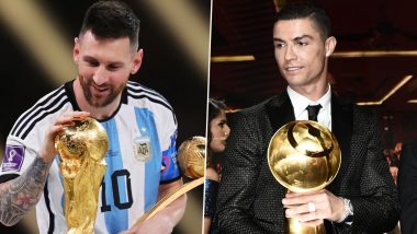 French League Claps Back At Cristiano Ronaldo With ‘GOAT’ Lionel Messi’s 2022 FIFA World Cup Win at Qatar, Responds to Portuguese Superstars Comments During Globe Soccer Awards 2024 (See Post)