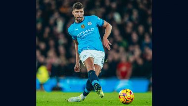 Manchester City Defender Ruben Dias To Miss up to Four Weeks Due to Muscle Injury