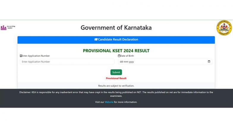 KSET 2024 Provisional Results Released: Karnataka Government Releases Provisional Results for State Eligibility Test 2024 at cetonline.karnataka.gov.in, Know Steps To Download