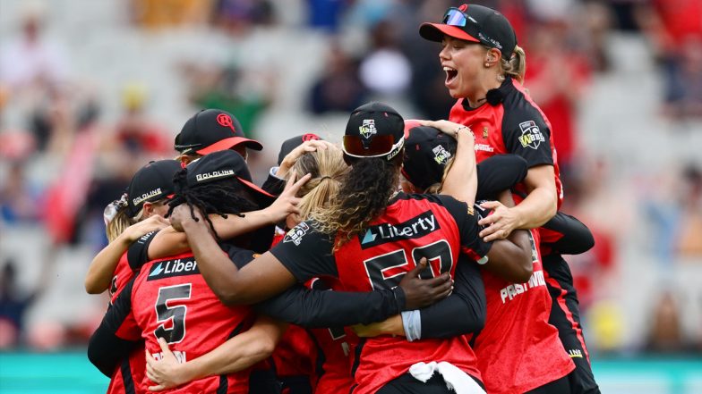 Melbourne Renegades Win WBBL 2024, Beat Brisbane Heat By Seven Runs To Lift Maiden Womens' Big Bash League Title in Rain-Truncated Final