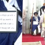 Tankhah: Sukhbir Singh Badal With Plaque Around His Neck Undertakes Religious Punishment at Golden Temple, Bikram Singh Majithia Washes Utensils (See Pics and Videos)