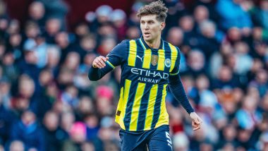 Premier League 2024–25: Manchester City Defender John Stones Injured in Loss Against Aston Villa