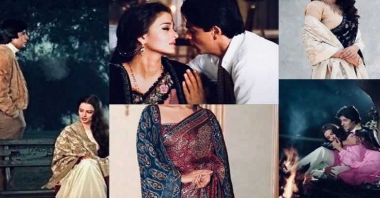 shawl draping with saree