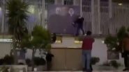 Assad Regime Falls: Rebels Storm Iran’s Embassy in Damascus, Tear Down Qassem Soleimani and Hassan Nasrallah Posters (Watch Video)