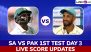 South Africa vs Pakistan Live Score Updates of 1st Test 2024 Day 3: Get Live Commentary and Full Scorecard Online of SA vs PAK Cricket Match