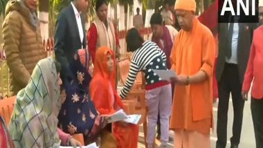 World News | Uttar Pradesh CM Holds 'Janta Darshan' at Gorakhnath Temple