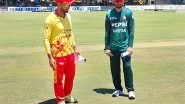 Sports News | Bulawayo T20I: Pakistan Win Toss; Opt to Bat First Against Zimbabwe