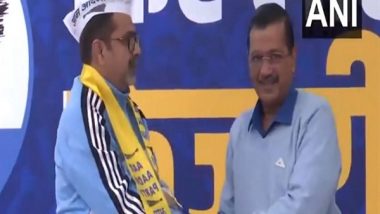 India News | Delhi: Awadh Ojha Joins AAP in Presence of Party National Convenor Arvind Kejriwal