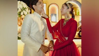 Entertainment News | Aditi Rao Hydari, Siddharth Shares Pictures of Their 'Shiny Happy People' from Their Wedding