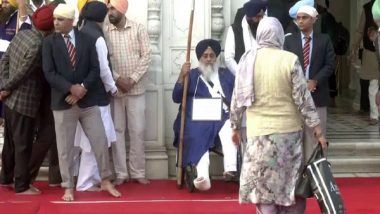 India News | Sukhbir Badal Arrives at Golden Temple on First Day of His Penance