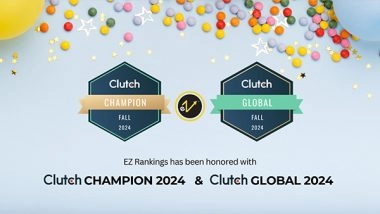 Business News | EZ Rankings Wins Clutch Champion and Clutch Global Awards 2024