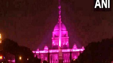 India News | Rashtrapati Bhavan Illuminates in Purple Light on Occasion of International Day of Persons with Disabilities