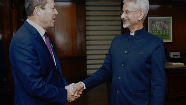 World News | Jaishankar Meets Israeli Economy Minister Nir Barkat, Discuss Trade, Technology and Investment Cooperation