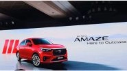 Business News | Honda Launches 3rd-Gen Amaze to Compete with New Maruti Dzire, Hyundai Aura, Tata Tiago