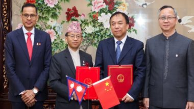 World News | Nepal, China Sign Framework for Belt and Road Cooperation Replacing 'grant Financing' with 'aid Financing'