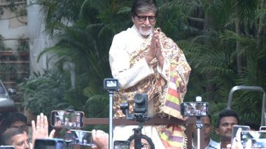 Entertainment News | Amitabh Bachchan Expresses Gratitude to Fans for Their 'Sunday Darshan' Ritual