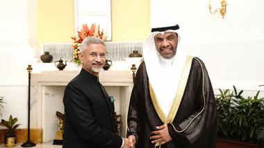 World News | EAM Jaishankar Meets Kuwait Foreign Minister Abdullah Ali Al-Yahya in New Delhi