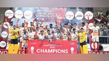 Sports News | Men's Junior Asia Cup: India Hockey Team Lift Title for Record Fifth Time, Defeat Pakistan 5-3