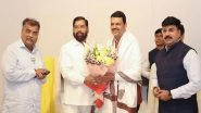 India News | Eknath Shinde Congratulates Devendra Fadnavis on His Election as BJP Legislative Party Leader