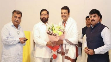 India News | Eknath Shinde Congratulates Devendra Fadnavis on His Election as BJP Legislative Party Leader