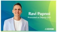 Business News | Ravi Papnoi Promoted as Deputy CEO to Drive Ashnik's India Growth