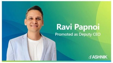 Business News | Ravi Papnoi Promoted as Deputy CEO to Drive Ashnik's India Growth