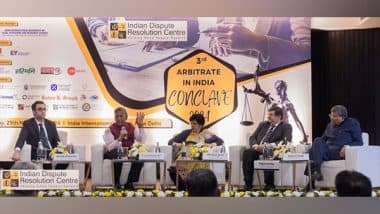 Business News | IDRC Organised Arbitrate in India Conclave 2024, Justice Hima Kohli and AG R Venkataramani Bat for Strengthening Institutional Arbitration