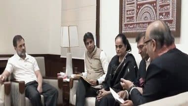 India News | Rahul Gandhi Meets Environmental Delegation, Assures to Raise 'air Pollution' Issue in Parliament