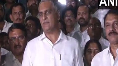 India News | Telangana: BRS MLA Harish Rao Released from Gachibowli Police Station