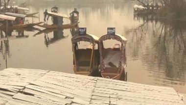 India News | As Temperature Drops in J-K, Picturesque Dal Lake Attracts Tourists