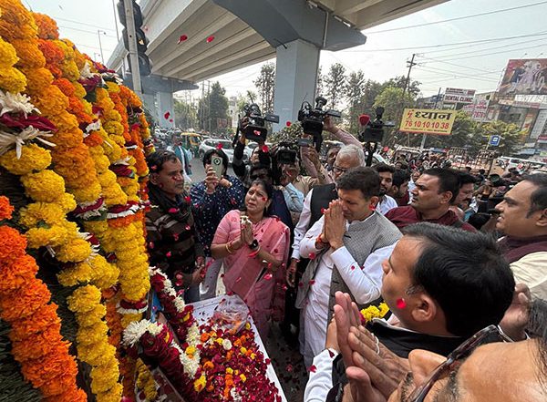 India News | MP: Congress Chief Jitu Patwari Pays Tribute BR Ambedkar on Death Anniversary, Pledges to Protect Constitution