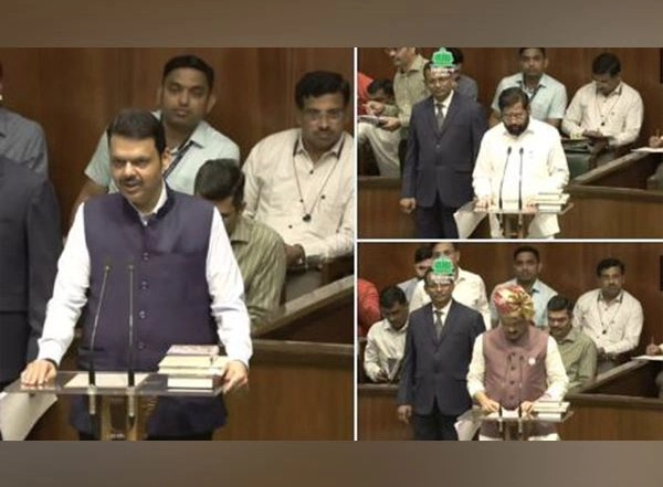 India News | Maharashtra CM Fadnavis, Deputy CMs Shinde, Pawar Take Oath as MLAs on Day 1 of State Assembly Special Session