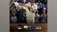 Sports News | BGT 2024-25: Head Continues Golden Run Against India with Century, Australia Lead by 152 Runs (Day 2, Tea)