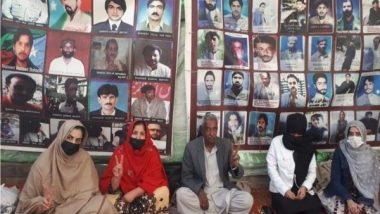 World News | Balochistan: Residents Stage Protest over Enforced Disappearances, Demand Release of Missing Men