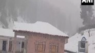 India News | J-K: Machil Sector in Kupwara Receives Another Spell of Snowfall