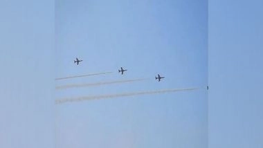 India News | Telangana: Suryakiran Aerobatic Team Dazzles Hyderabad with Breathtaking Airshow