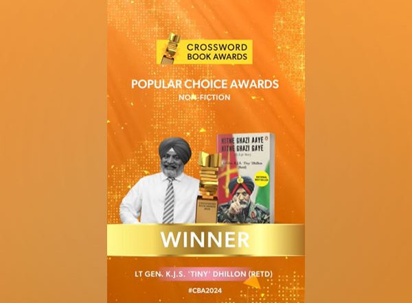 Entertainment News | Retired Lt Gen Kanwal Jeet Singh Dhillon Won Crossword Books Award for His Debut Book