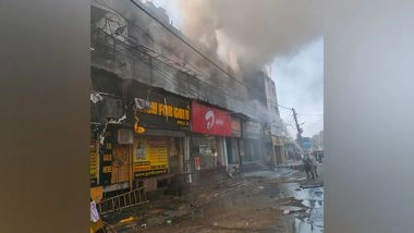 India News | Delhi: Massive Fire Breaks out Restaurant in Rajouri Garden; 10 Fire Tenders Deployed