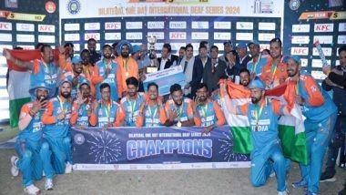 Sports News | India Emerge Victorious in ODI Deaf Cricket Series Against Sri Lanka