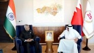 World News | EAM Jaishankar, Bahrain Counterpart Alzayani Discuss Trade, Healthcare, Defence, Energy in Manama