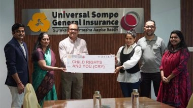 Business News | Universal Sompo General Insurance Collaborates with CRY to Empower Education for Marginalized Communities in Andhra Pradesh
