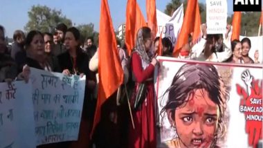 India News | J-K:  Hindus Hold Protest March Against 'targeted Attacks' on Minorities in Bangladesh