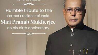 India News | Amit Shah, Mallikarjun Kharge Remember Former President of India Pranab Mukherjee on His Birth Anniversary