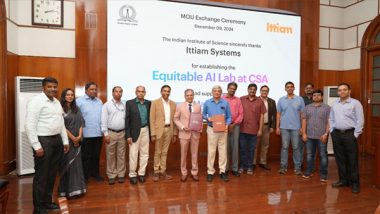 Business News | IISc and Ittiam Systems to Collaborate at the Frontiers of AI Research