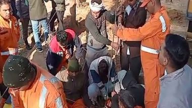 Dausa: 46 Hours After Boy Falls Into Borewell Rescue Operations Still Underway in Rajasthan; Hole of 35 Metre Dug To Rescue Boy, Says Official (Watch Video)