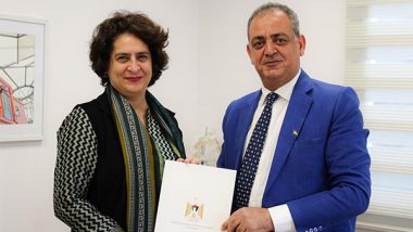 World News | Palestine's Charge De Affairs Congratulates Congress MP Priyanka Gandhi on Her Electoral Win